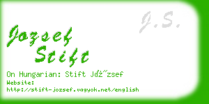 jozsef stift business card